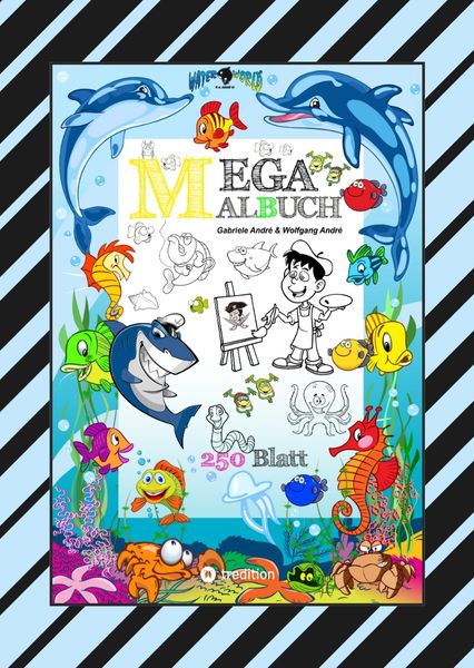 Produktbild: Xxl Mega Malbuch - Summertime - Ferienspass - Wasserwelt - Lustige Motive - Sommerpause - Holiday - Reisen