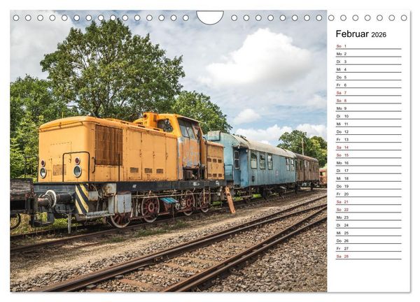 Produktbild: Eisenbahn Museum Gramzow (Wandkalender 2026 DIN A4 quer), CALVENDO Monatskalender