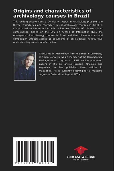 Produktbild: Origins and characteristics of archivology courses in Brazil