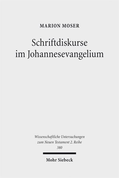 Produktbild: Schriftdiskurse im Johannesevangelium