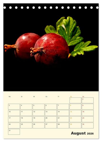 Produktbild: Allerlei Fr&uuml;chte (Tischkalender 2026 DIN A5 hoch), CALVENDO Monatskalender