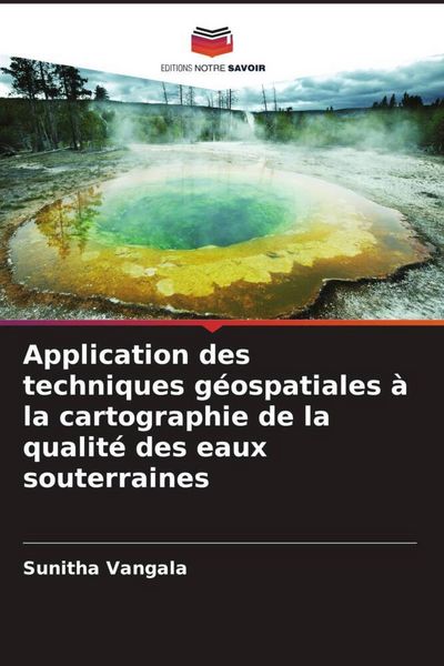 Produktbild: Application des techniques g&eacute;ospatiales &agrave; la cartographie de la qualit&eacute; des eaux souterraines
