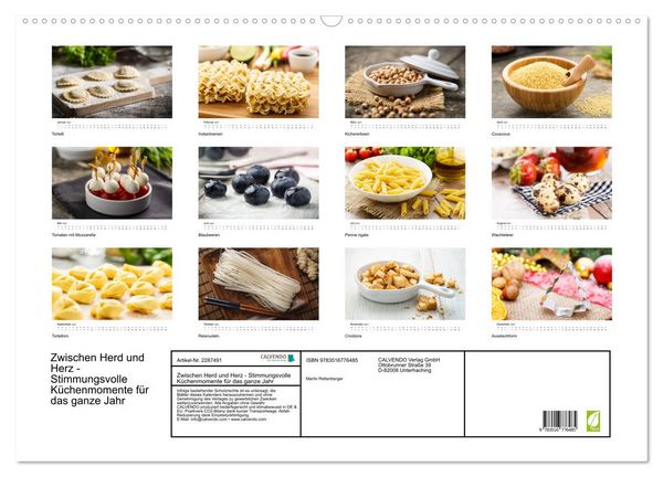Produktbild: Zwischen Herd und Herz - Stimmungsvolle K&uuml;chenmomente f&uuml;r das ganze Jahr (Wandkalender 2027 DIN A2 quer), CALVENDO Monatskalender