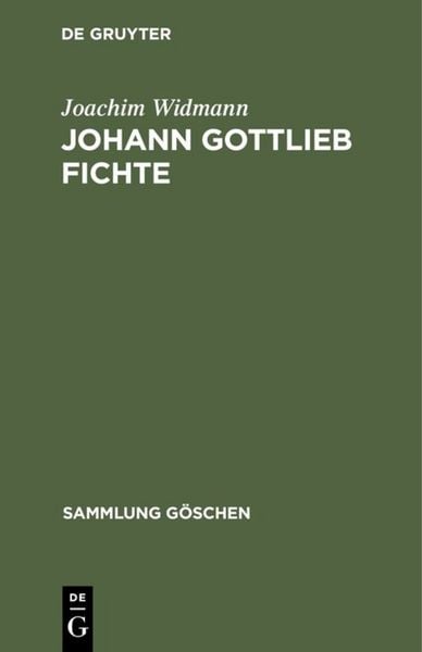 Produktbild: Johann Gottlieb Fichte