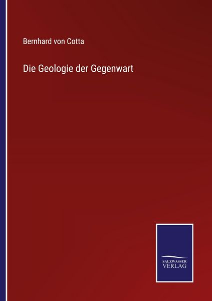 Produktbild: Die Geologie der Gegenwart