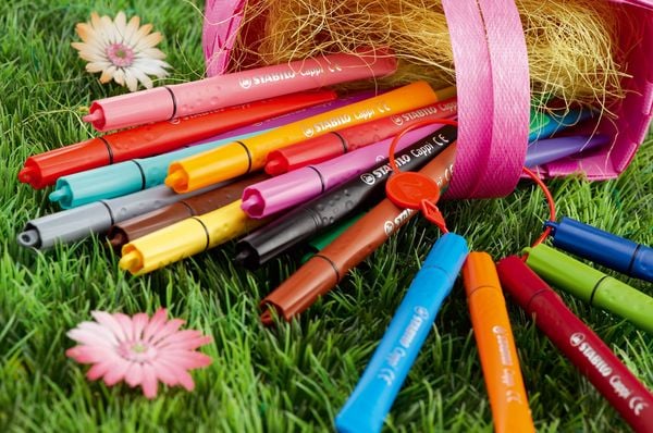 Produktbild: STABILO Filzstift mit Kappenring- Cappi, 18er Pack - mit 18 verschiedenen Farben