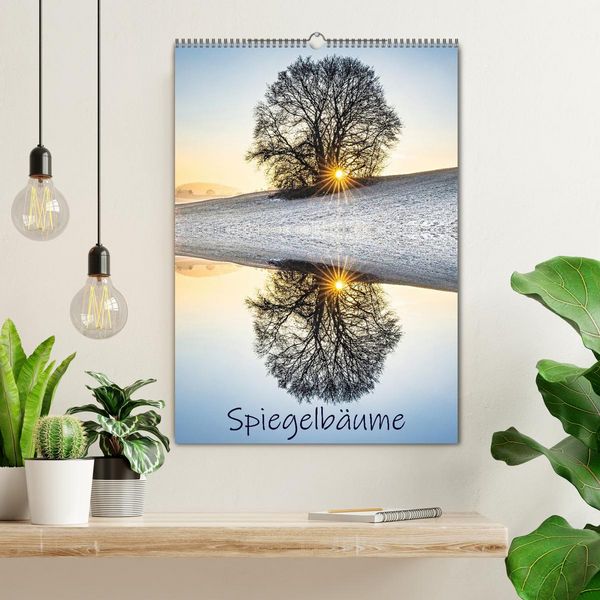 Produktbild: Spiegelb&auml;ume (Wandkalender 2026 DIN A2 hoch), CALVENDO Monatskalender