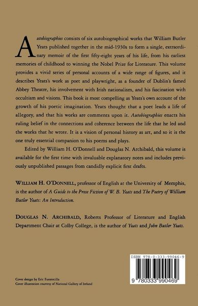 Produktbild: Autobiographies of W.B.Yeats