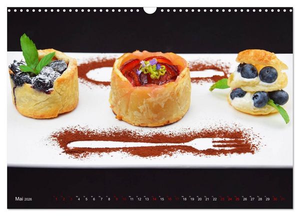 Produktbild: DESSERTVARIATIONEN (Wandkalender 2026 DIN A3 quer), CALVENDO Monatskalender