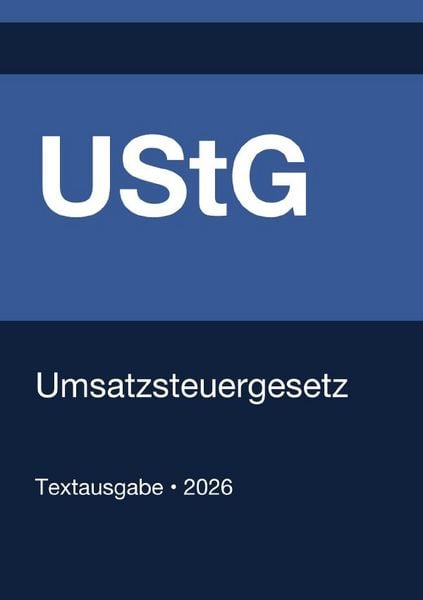 Produktbild: UStG - Umsatzsteuergesetz (Deutschland) 2026