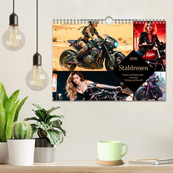 Produktbild: Stahlrosen (Wandkalender 2026 DIN A4 quer), CALVENDO Monatskalender