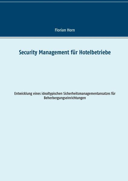 Security Management für Hotelbetriebe