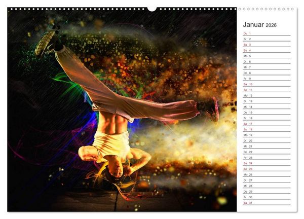 Produktbild: Break Dance (hochwertiger Premium Wandkalender 2026 DIN A2 quer), Kunstdruck in Hochglanz