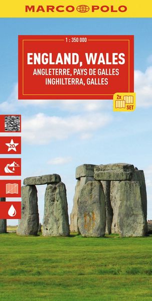 Produktbild: MARCO POLO Reisekarte England, Wales (2-Karten-Set) 1:350.000