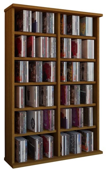 Produktbild: Holz CD DVD Stand Regal Schrank St&auml;nder Ronul