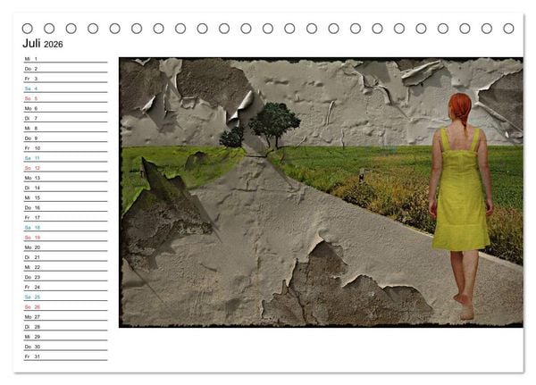 Produktbild: PHANTASTISCHER REALISMUS - SURREALE WELTEN (Tischkalender 2026 DIN A5 quer), CALVENDO Monatskalender