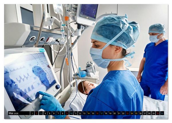 Produktbild: Im Dienst der Gesundheit - Krankenpflege (Wandkalender 2026 DIN A2 quer), CALVENDO Monatskalender