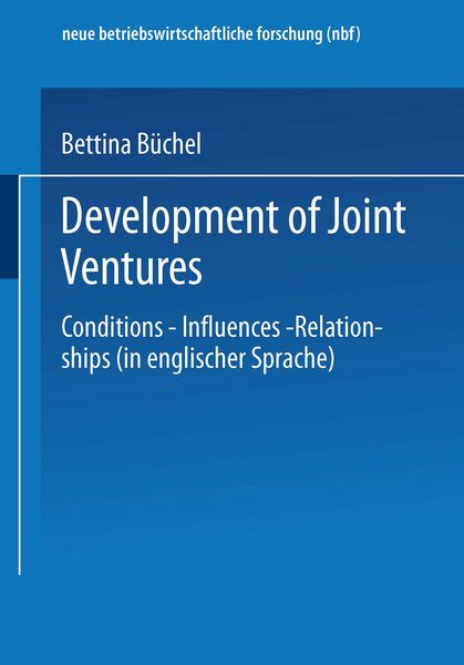 Produktbild: Development of Joint Ventures