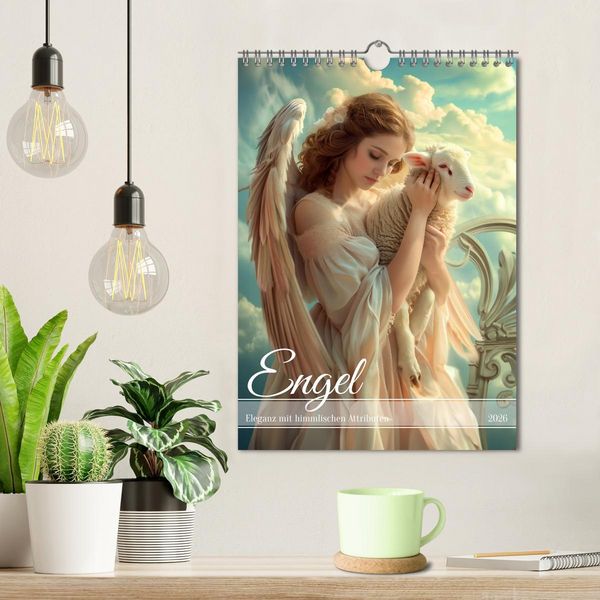 Produktbild: Engel - Eleganz mit himmlischen Attributen (Wandkalender 2026 DIN A4 hoch), CALVENDO Monatskalender