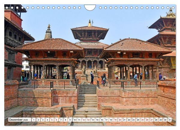 Produktbild: LALITPUR, die alte K&ouml;nigsstadt (Wandkalender 2026 DIN A4 quer), CALVENDO Monatskalender