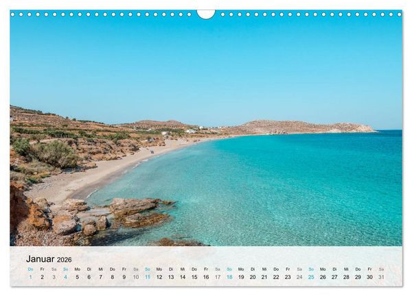 Produktbild: Kreta - Die sch&ouml;nsten Str&auml;nde (Wandkalender 2026 DIN A3 quer), CALVENDO Monatskalender