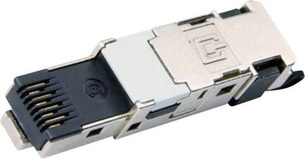 Produktbild: Teleg&auml;rtner 100007492 STX RJ45-Stecker T568B CAT6 100007492 Stecker, gerade Zink-Grau 1 St.