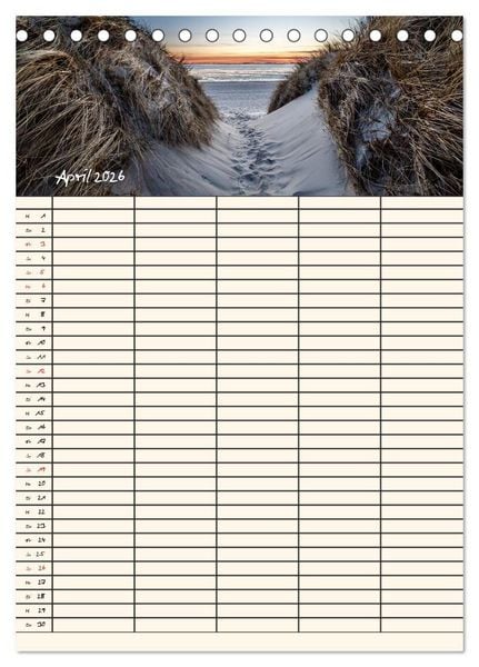 Produktbild: Noch mehr F&ouml;hrweh Familienplaner (Tischkalender 2026 DIN A5 hoch), CALVENDO Monatskalender