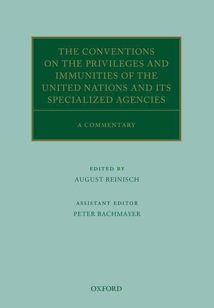 Produktbild: The Conventions on the Privileges and Immunities of the United Nations and its Specialized Agencies