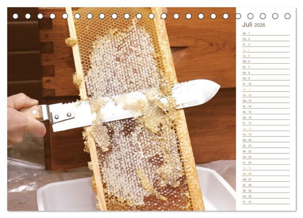 Produktbild: S&uuml;&szlig;es Gold: Imker, Bienen & Honig (Tischkalender 2026 DIN A5 quer), CALVENDO Monatskalender