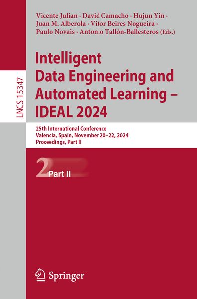 Produktbild: Intelligent Data Engineering and Automated Learning &ndash; IDEAL 2024