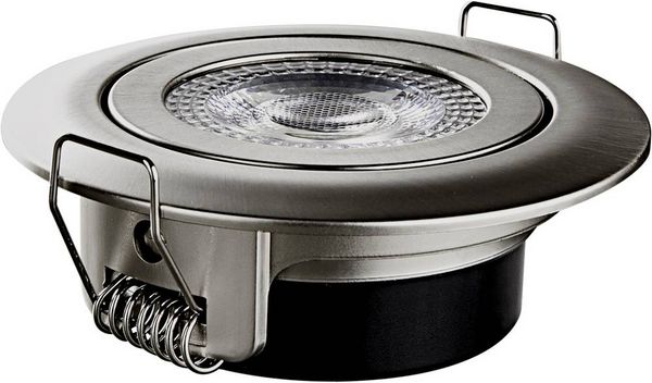 Produktbild: Heitronic 500666 DL7202 LED-Einbauleuchte LED LED fest eingebaut 5W Silber