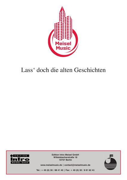 Produktbild: Lass' doch die alten Geschichten