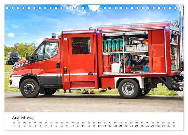 Produktbild: Blaulichttag, unsere Retter! (Wandkalender 2026 DIN A4 quer), CALVENDO Monatskalender