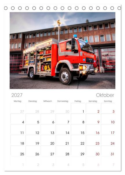 Produktbild: Tischplaner 2027 - Berufsfeuerwehr Braunschweig (A5 Tischkalender zum Aufstellen) CALVENDO