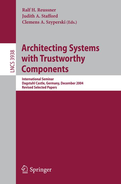 Produktbild: Architecting Systems with Trustworthy Components