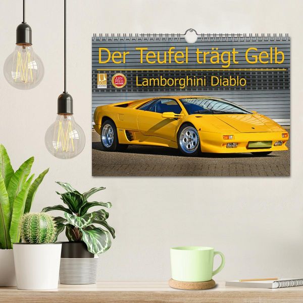 Produktbild: Der Teufel tr&auml;gt Gelb - Lamborghini Diablo (Wandkalender 2025 DIN A4 quer), CALVENDO Monatskalender