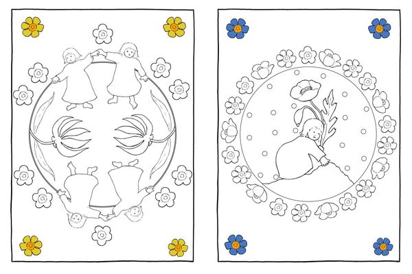 Produktbild: Etwas von den Wurzelkindern: Jahreszeiten-Malbuch