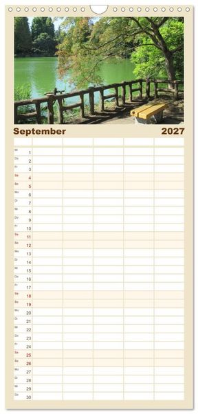 Produktbild: Familienplaner 2027 - Die Natur Japans mit 5 Spalten (Wandkalender, 21 x 45 cm) CALVENDO