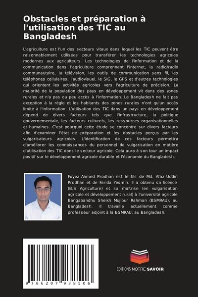 Produktbild: Obstacles et pr&eacute;paration &agrave; l'utilisation des TIC au Bangladesh