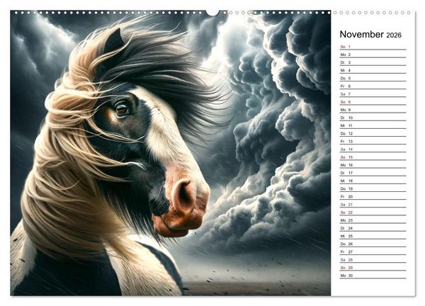 Produktbild: Tinker Tr&auml;ume - Ein Jahr auf zauberhaften Weiden (hochwertiger Premium Wandkalender 2026 DIN A2 quer), Kunstdruck in Hochglanz