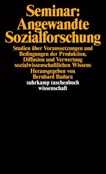 Produktbild: Seminar: Angewandte Sozialforschung
