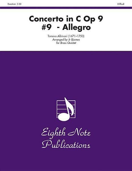 Produktbild: Albinoni, T: Concerto in C, Op 9 #9 - Allegro