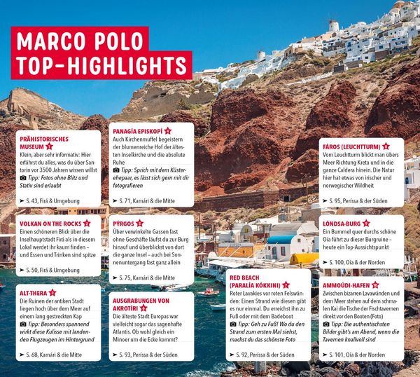Produktbild: MARCO POLO Reisef&uuml;hrer Santorin