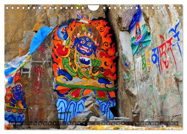 Produktbild: Om Mani Padme Hum &ndash; Mantra des Chenrezig (Wandkalender 2026 DIN A4 quer), CALVENDO Monatskalender