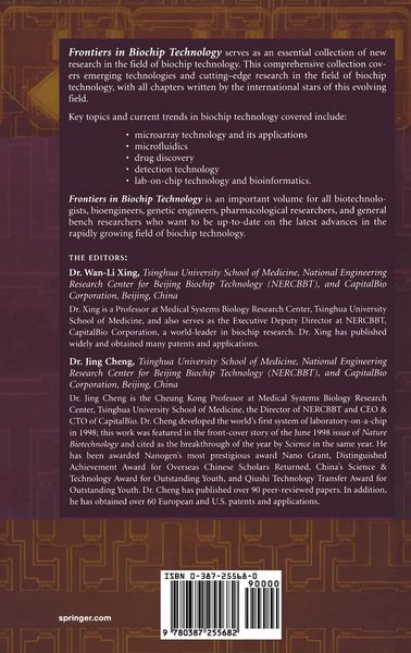Produktbild: Frontiers in Biochip Technology