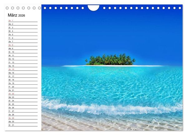 Produktbild: S&uuml;dsee-Inseln. Von Fidschi bis Bora Bora (Wandkalender 2026 DIN A4 quer), CALVENDO Monatskalender