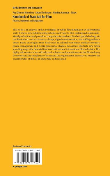 Produktbild: Handbook of State Aid for Film
