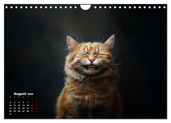 Produktbild: Auch Katzen lachen gern (Wandkalender 2026 DIN A4 quer), CALVENDO Monatskalender