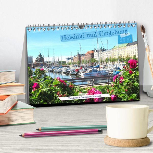 Produktbild: Helsinki und Umgebung - Eine Reise in den S&uuml;den Finnlands (Tischkalender 2026 DIN A5 quer), CALVENDO Monatskalender