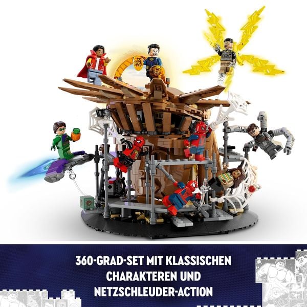 LEGO Marvel 76261 Spider-Mans großer Showdown mit 3 Peter Parker Figuren